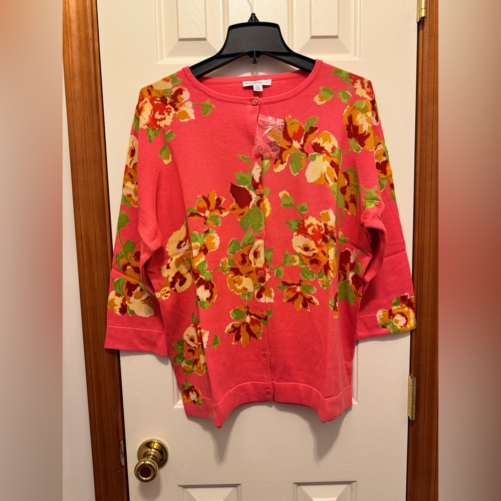 Isaac Mizrahi cardigan sweater 1x BRAND NEW!